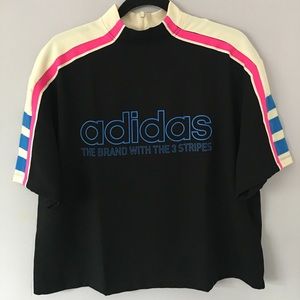 Adidas mock neck tee